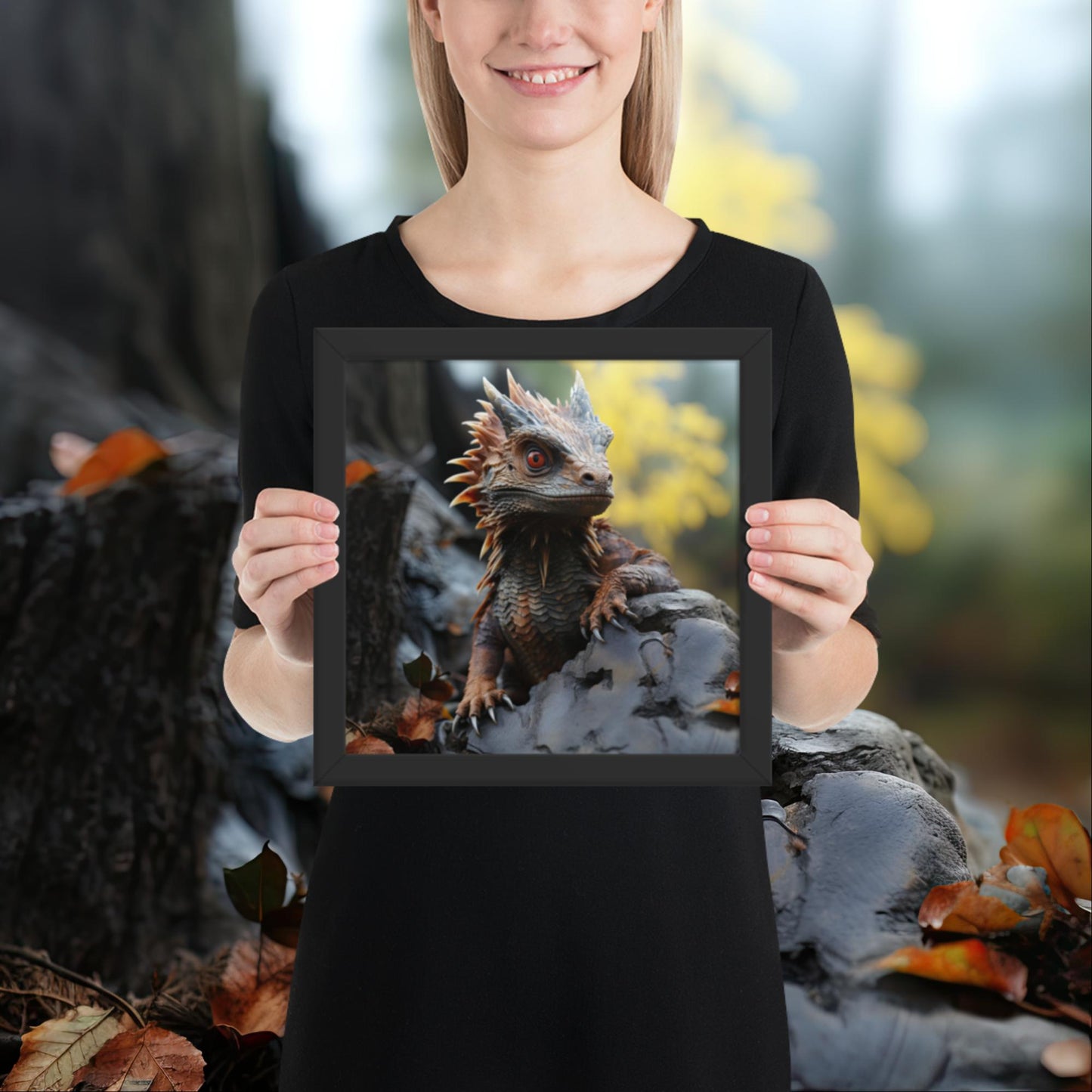 Hatchling | Baby Dragon Framed poster
