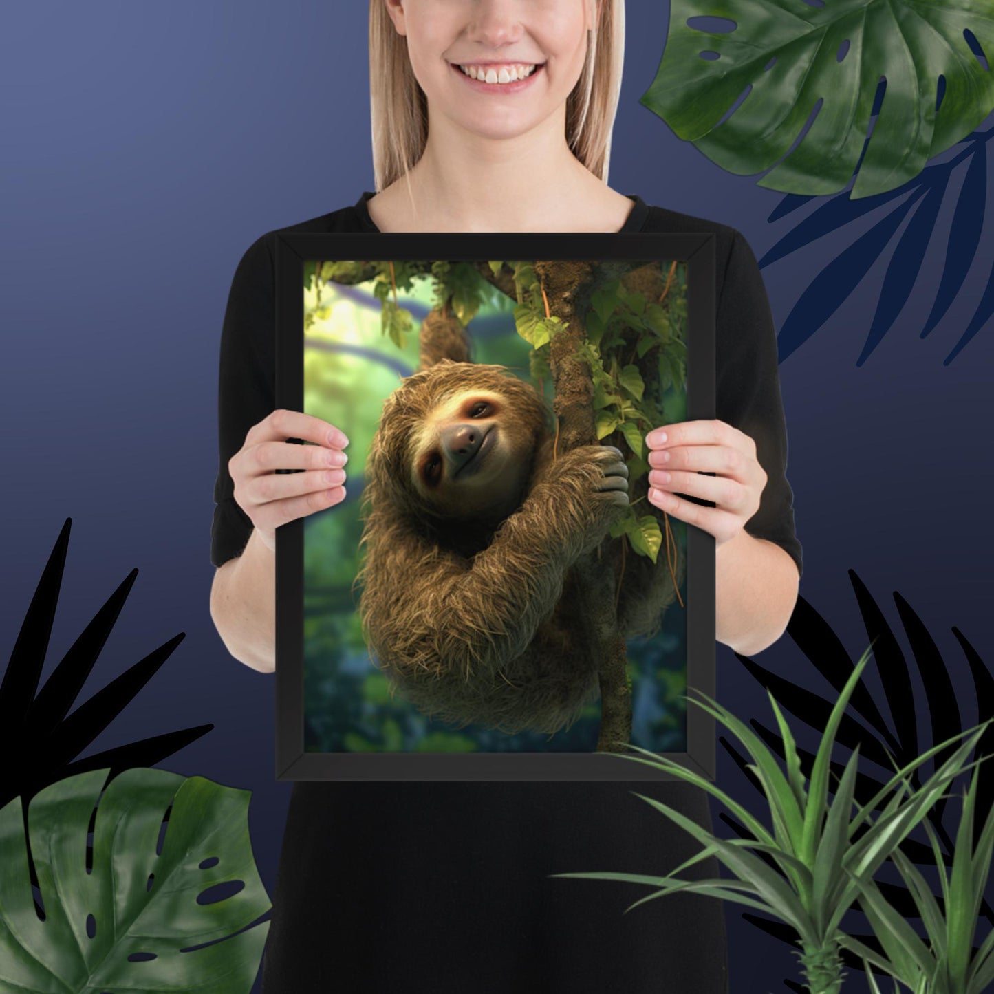 The Pure Life - Sloth Framed poster
