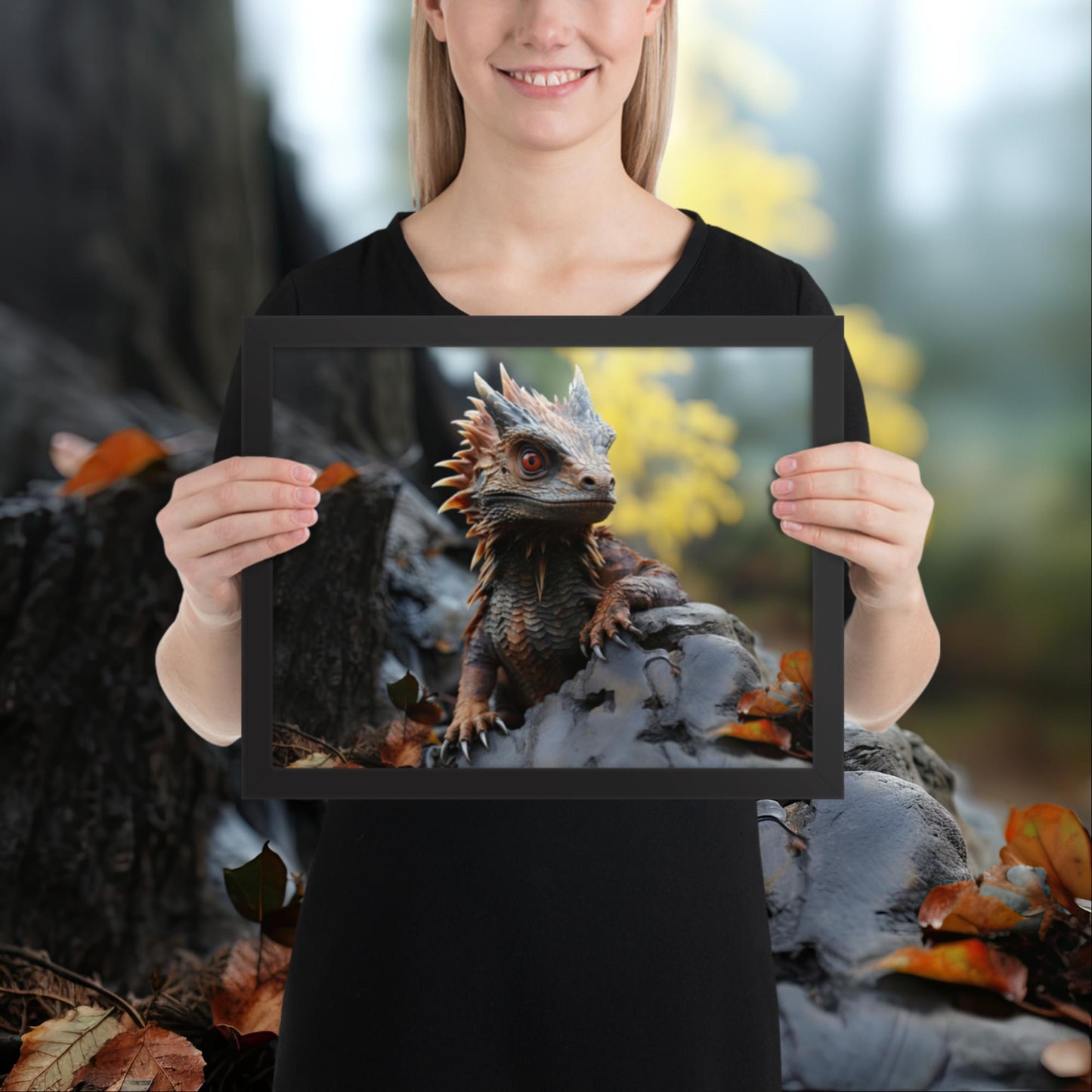 Hatchling | Baby Dragon Framed poster