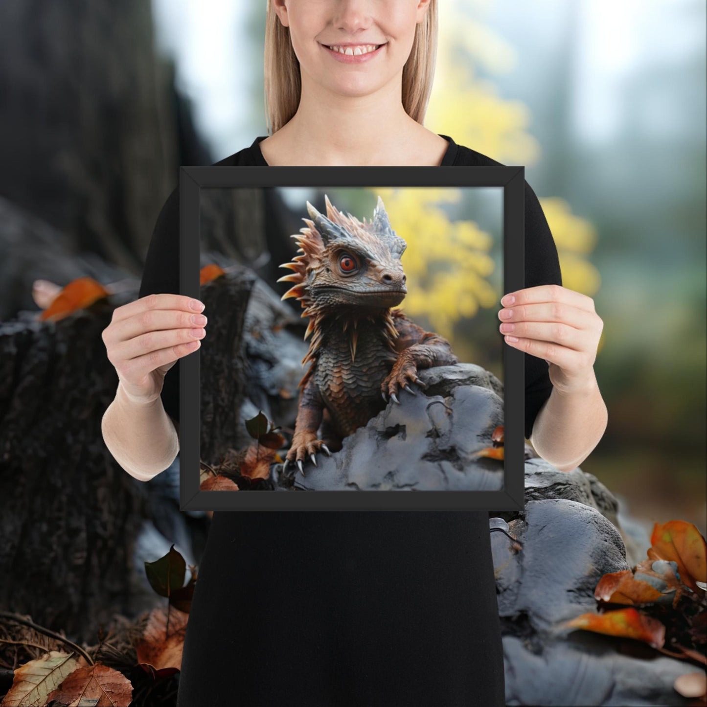 Hatchling | Baby Dragon Framed poster
