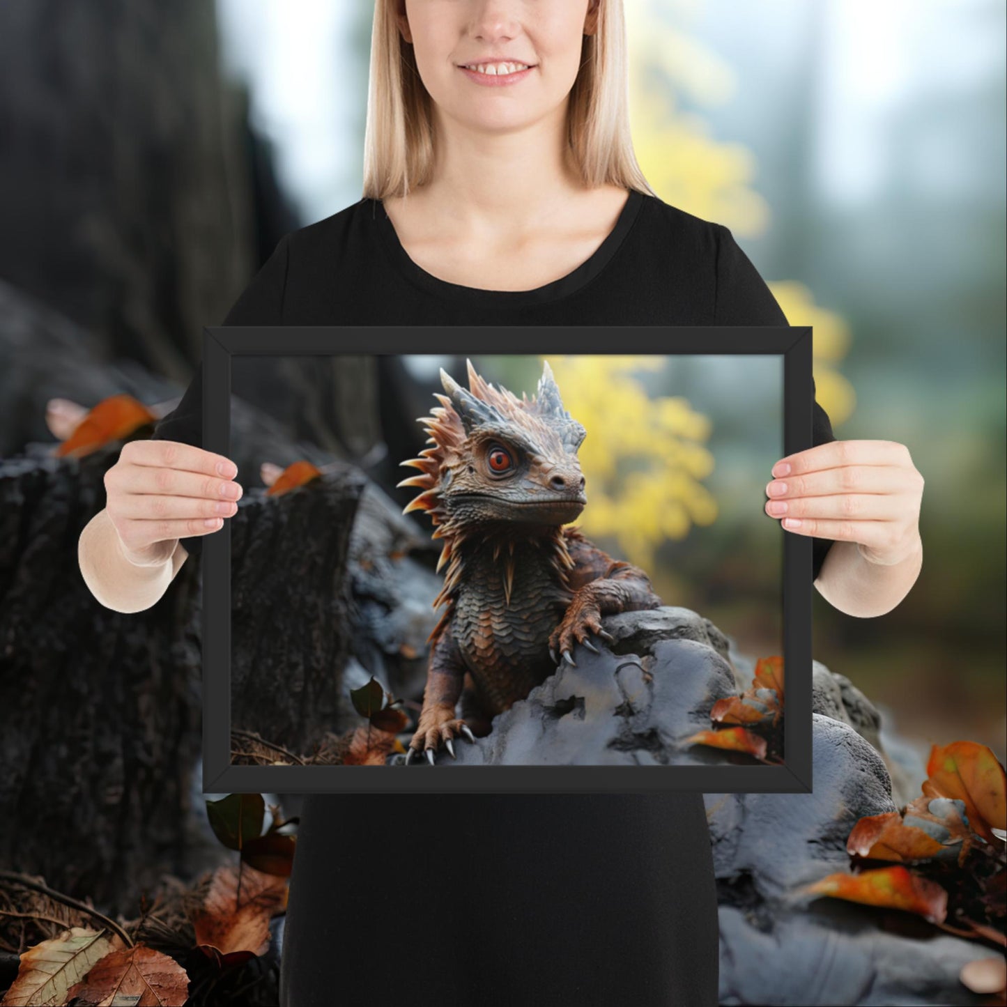 Hatchling | Baby Dragon Framed poster