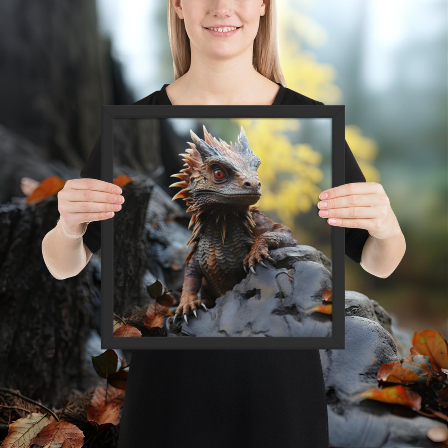 Hatchling | Baby Dragon Framed poster