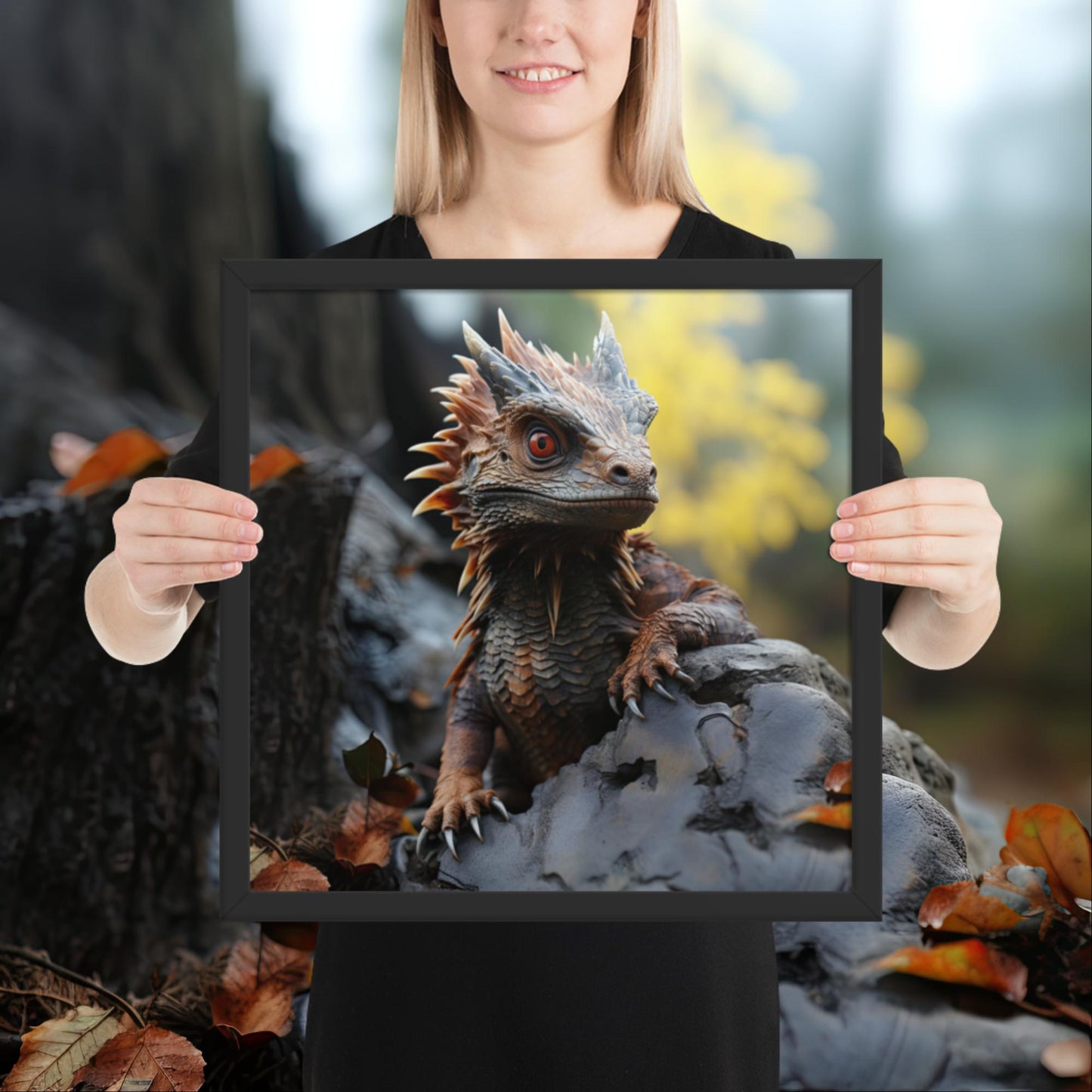 Hatchling | Baby Dragon Framed poster