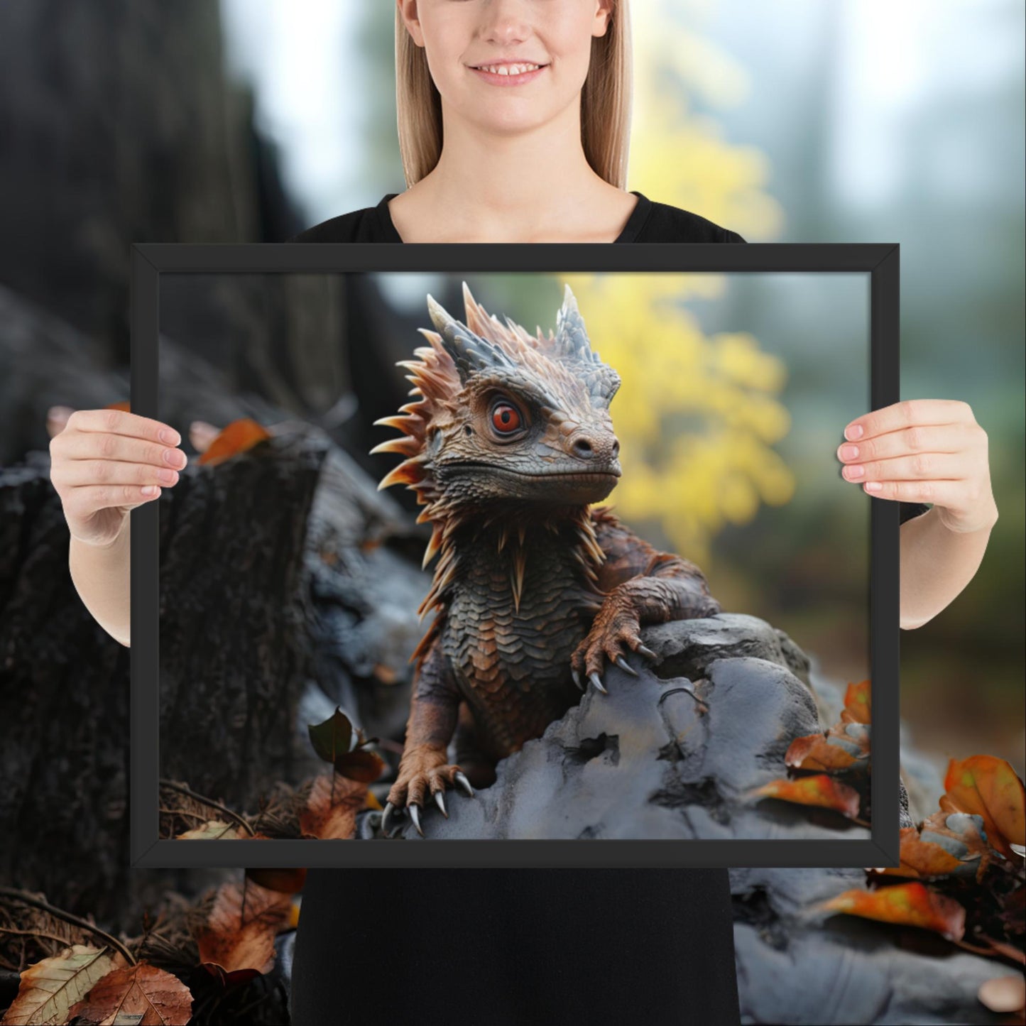 Hatchling | Baby Dragon Framed poster