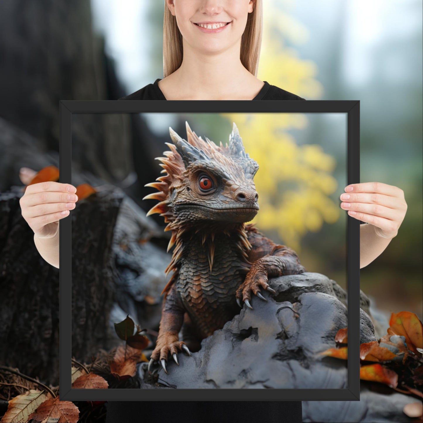 Hatchling | Baby Dragon Framed poster