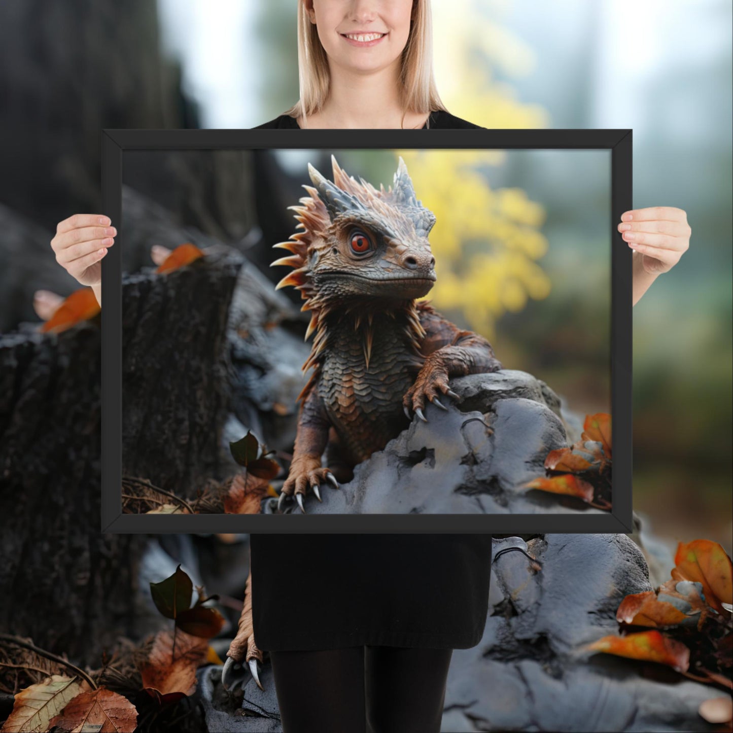 Hatchling | Baby Dragon Framed poster
