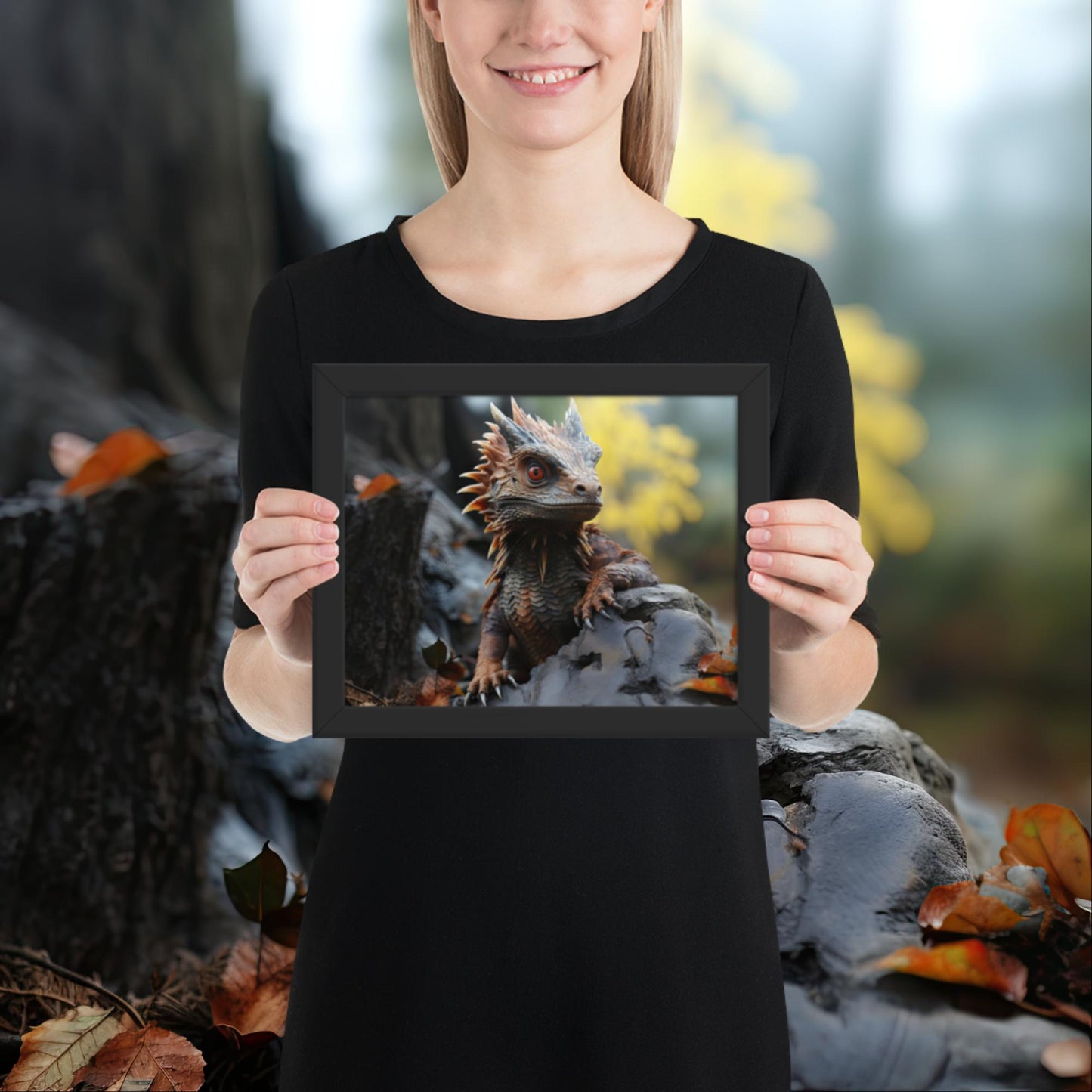 Hatchling | Baby Dragon Framed poster