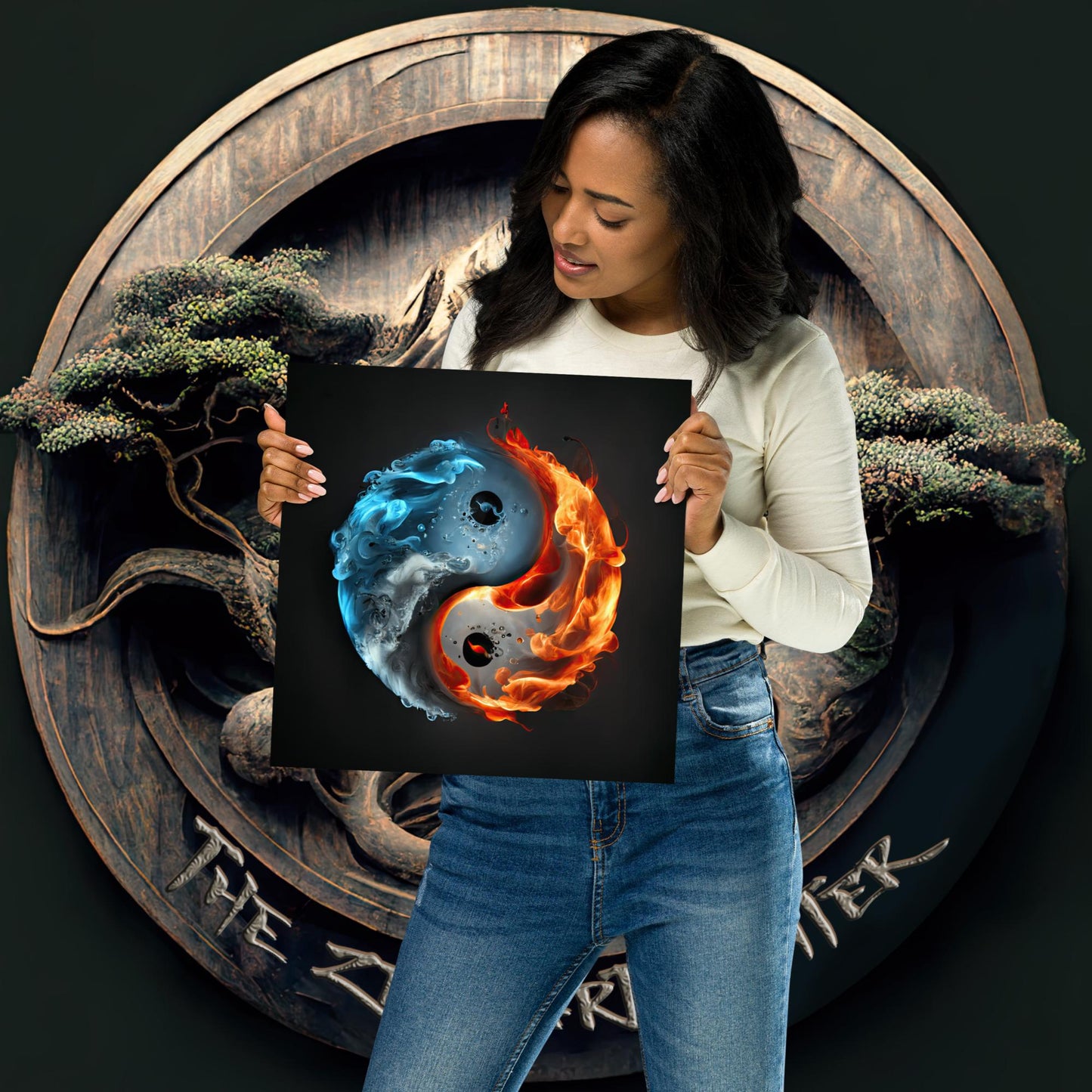 Fire and Water - Yin and Yang Poster