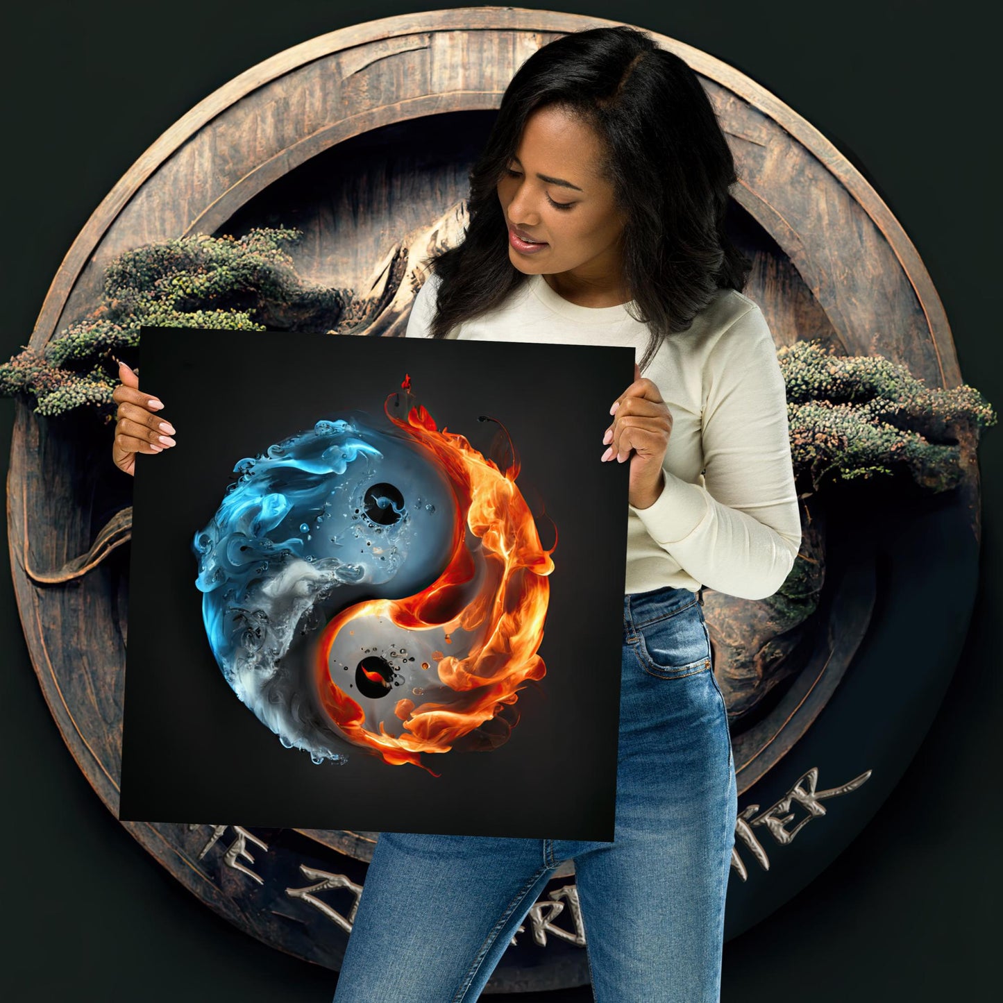Fire and Water - Yin and Yang Poster