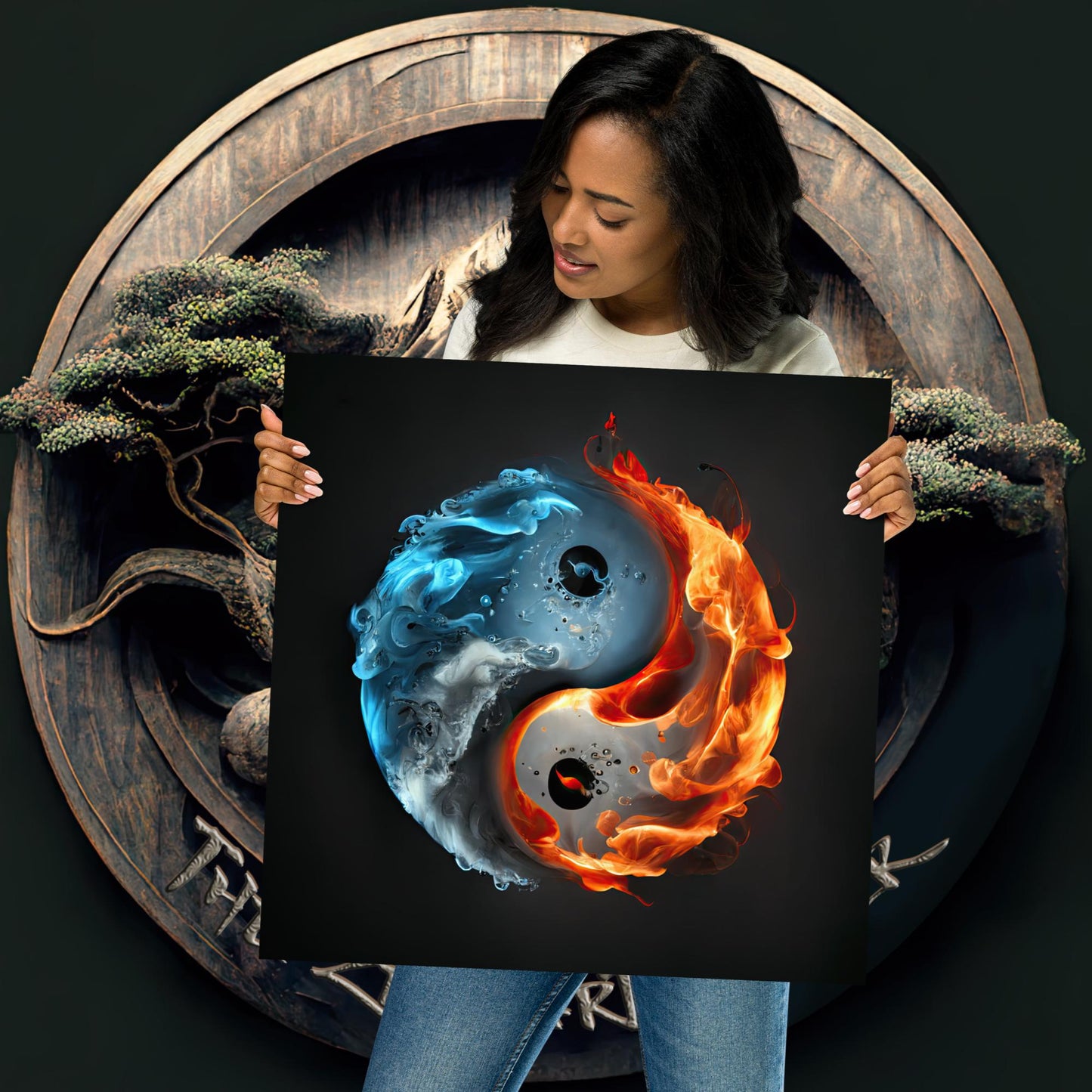 Fire and Water - Yin and Yang Poster