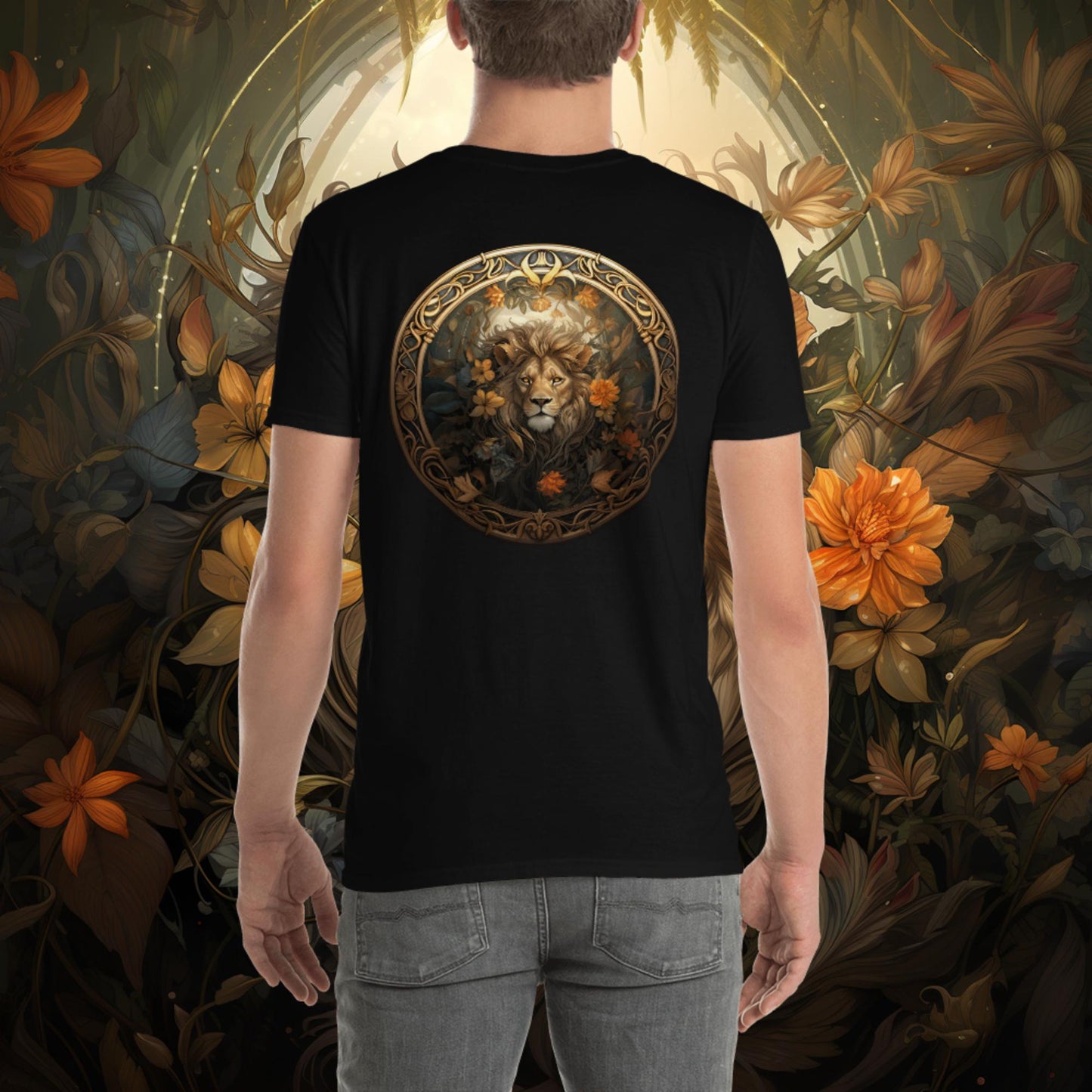 Lion Nouveau Short-Sleeve Unisex T-Shirt