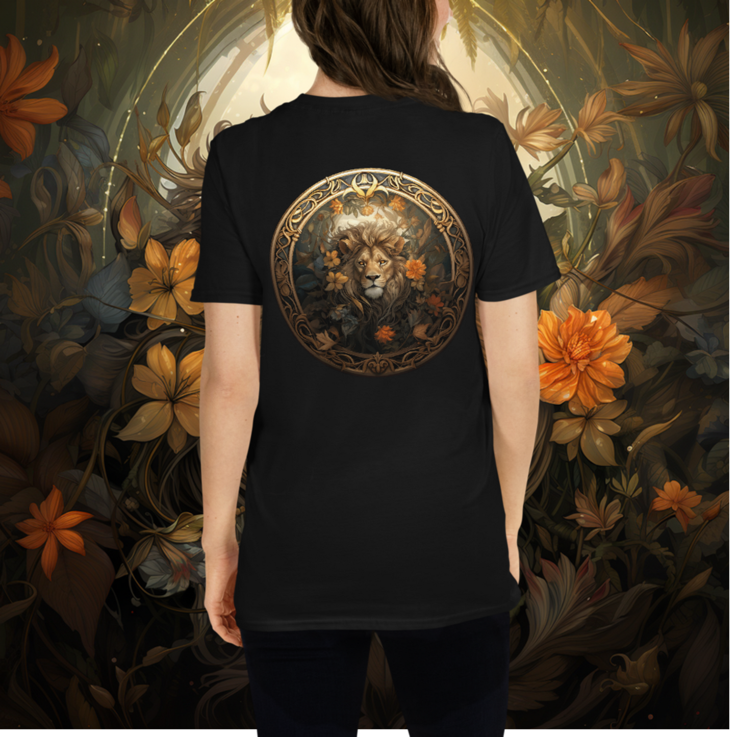 Lion Nouveau Short-Sleeve Unisex T-Shirt