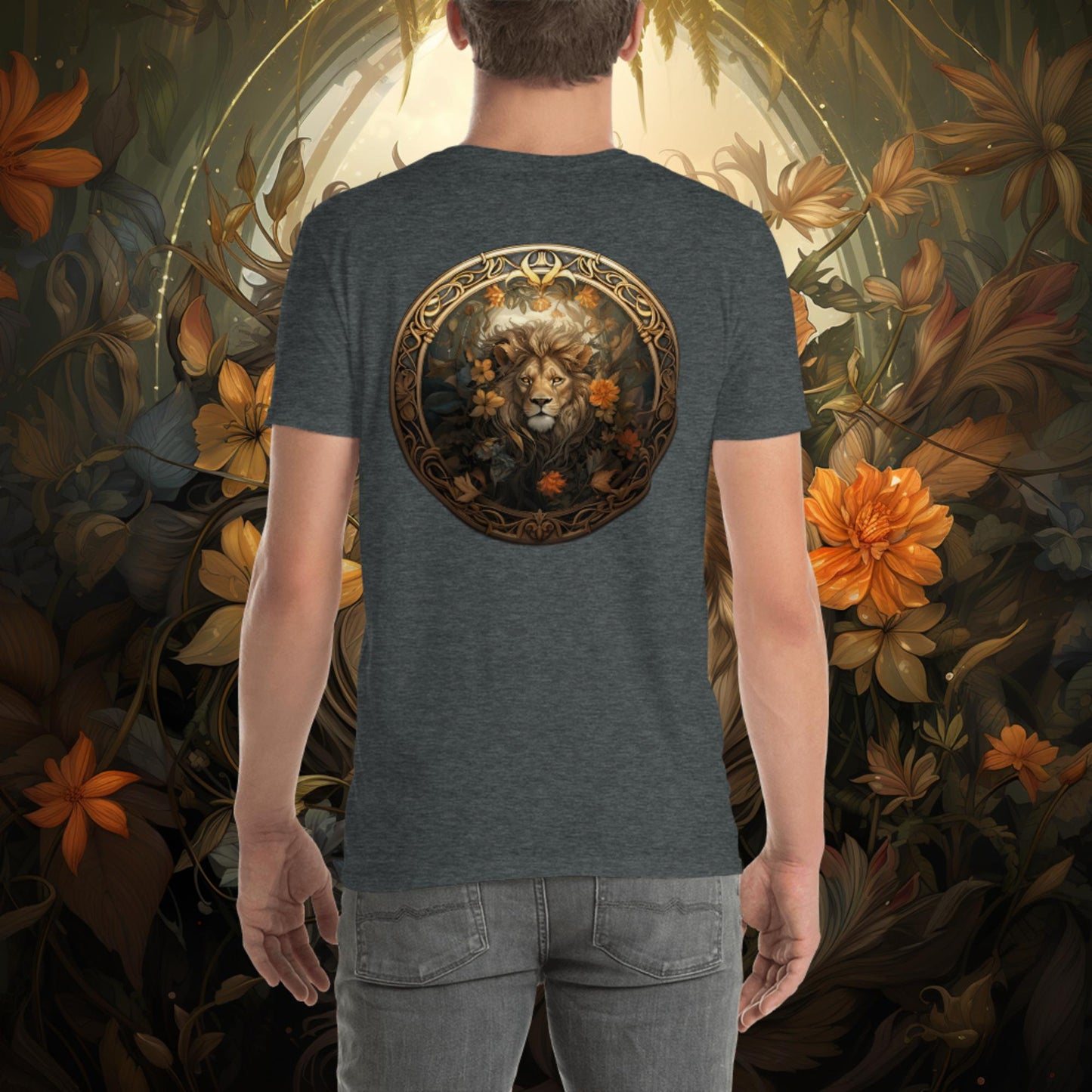 Lion Nouveau Short-Sleeve Unisex T-Shirt