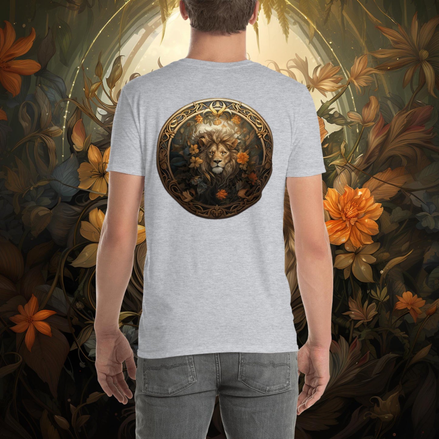 Lion Nouveau Short-Sleeve Unisex T-Shirt