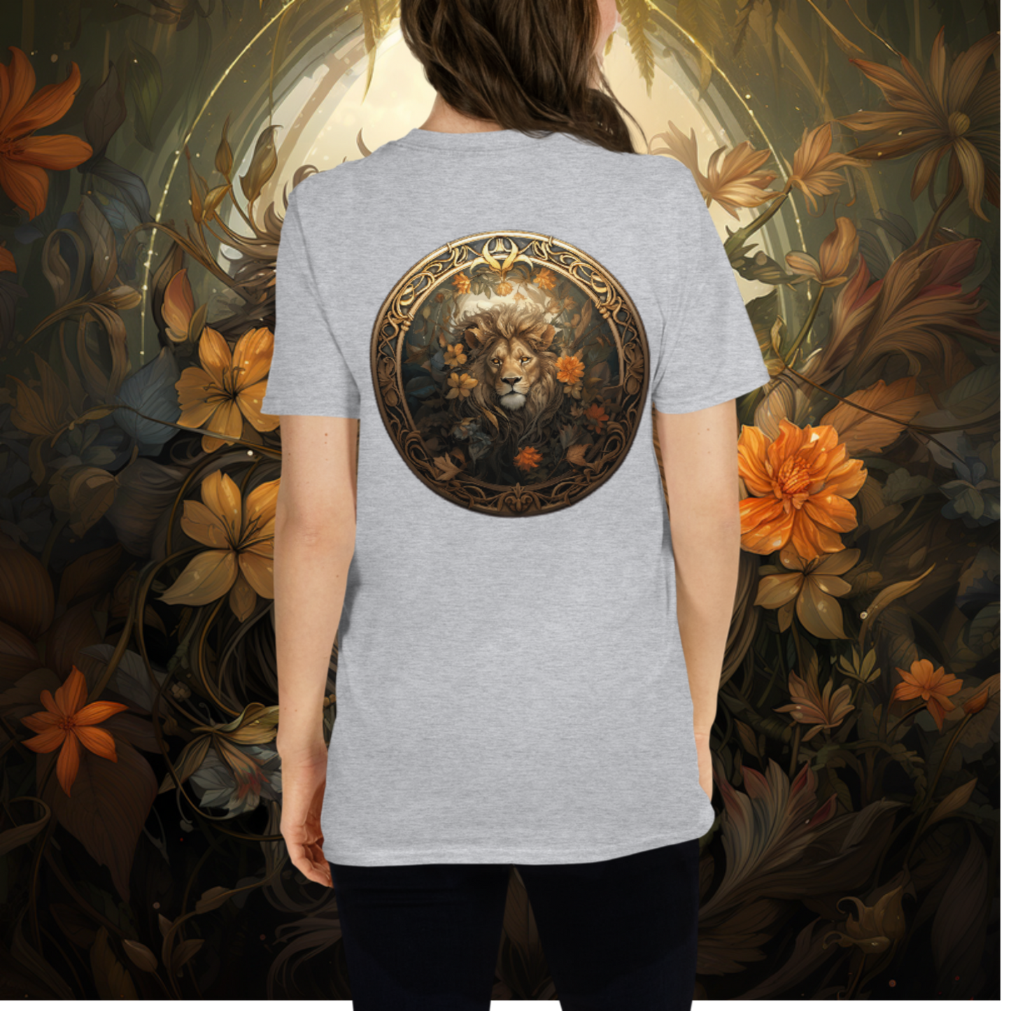 Lion Nouveau Short-Sleeve Unisex T-Shirt