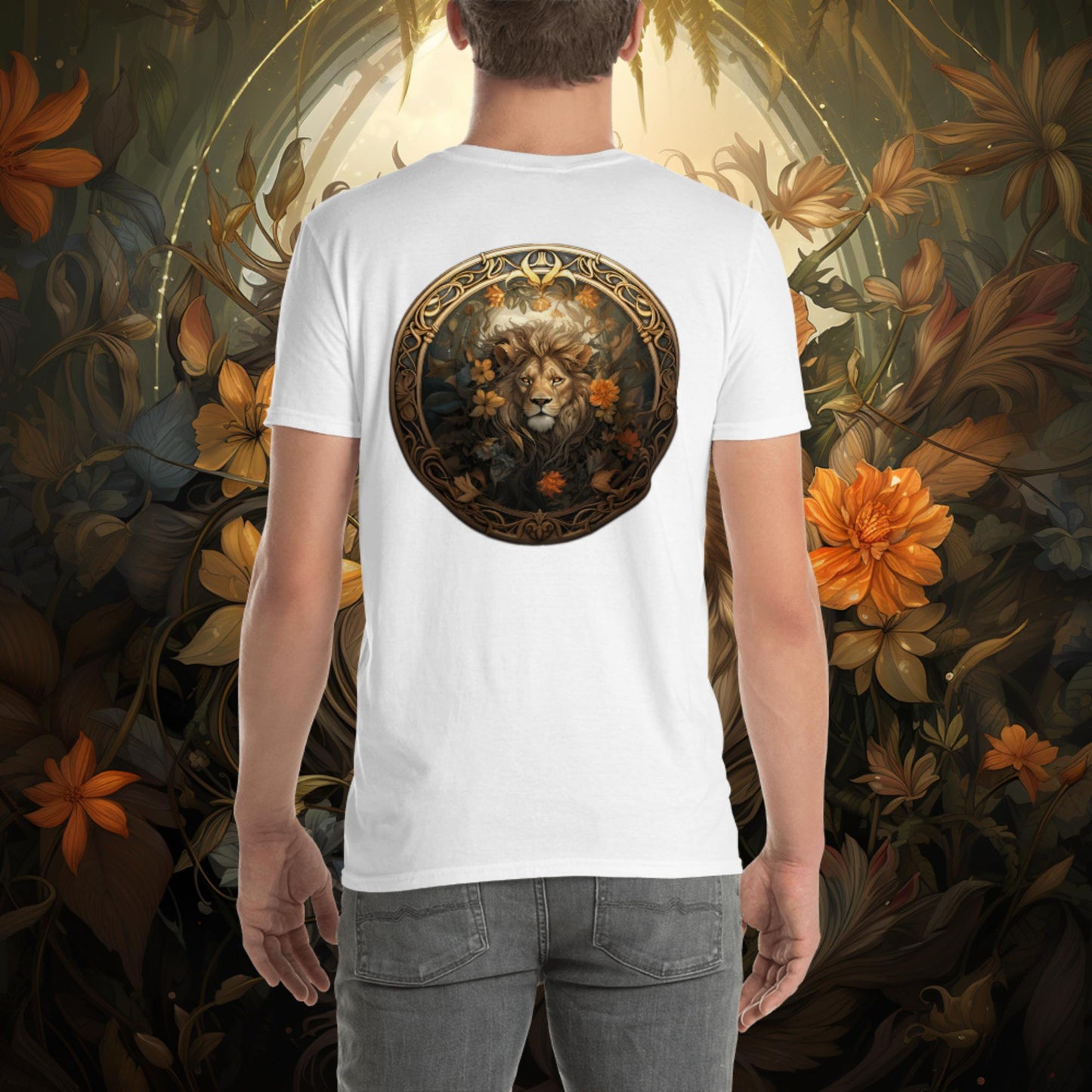 Lion Nouveau Short-Sleeve Unisex T-Shirt