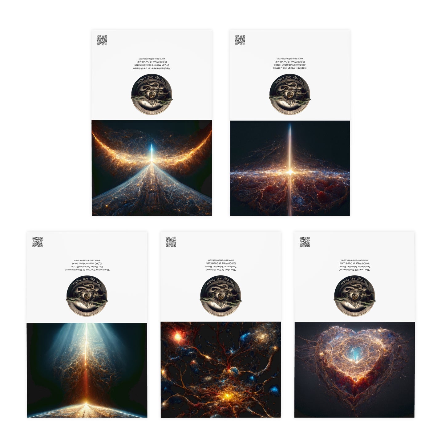 Cosmic Connection Greeting Cards (5-Pack)