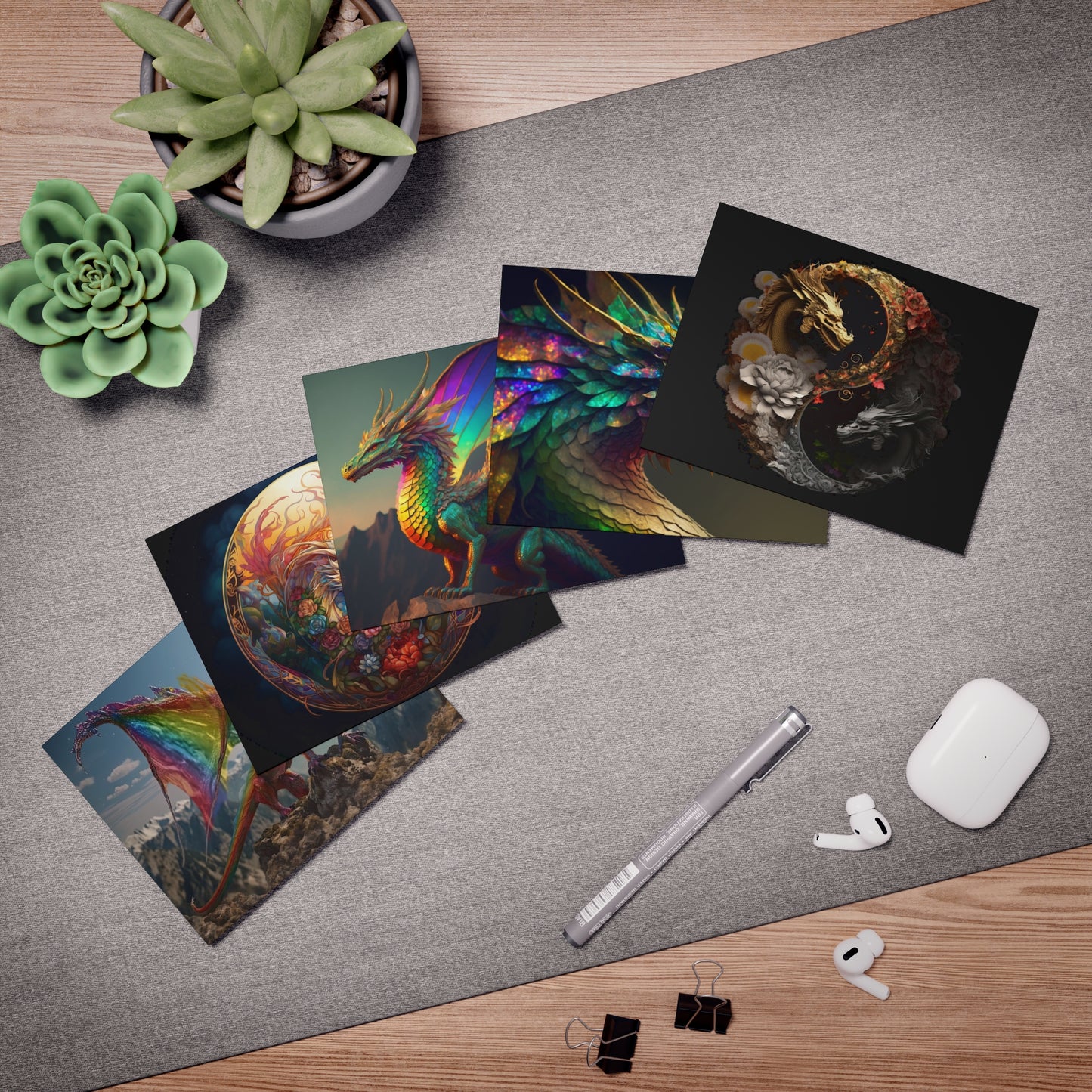 Dragon Greeting Cards (5-Pack)