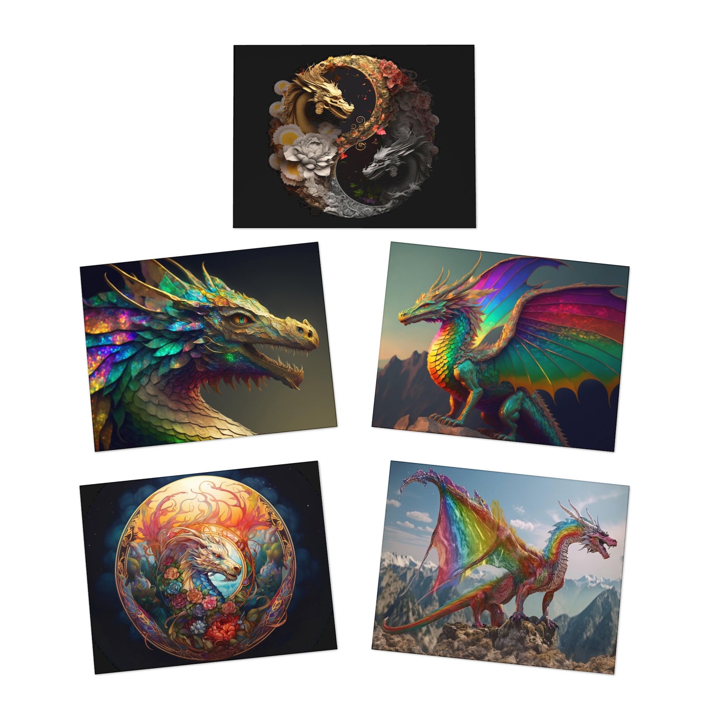 Dragon Greeting Cards (5-Pack)