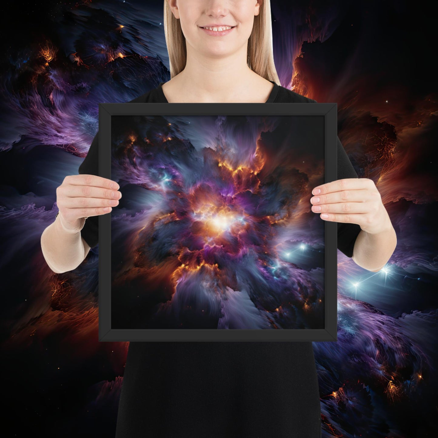 The Iris Nebula - Framed poster