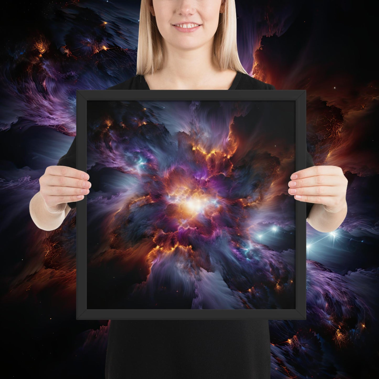 The Iris Nebula - Framed poster