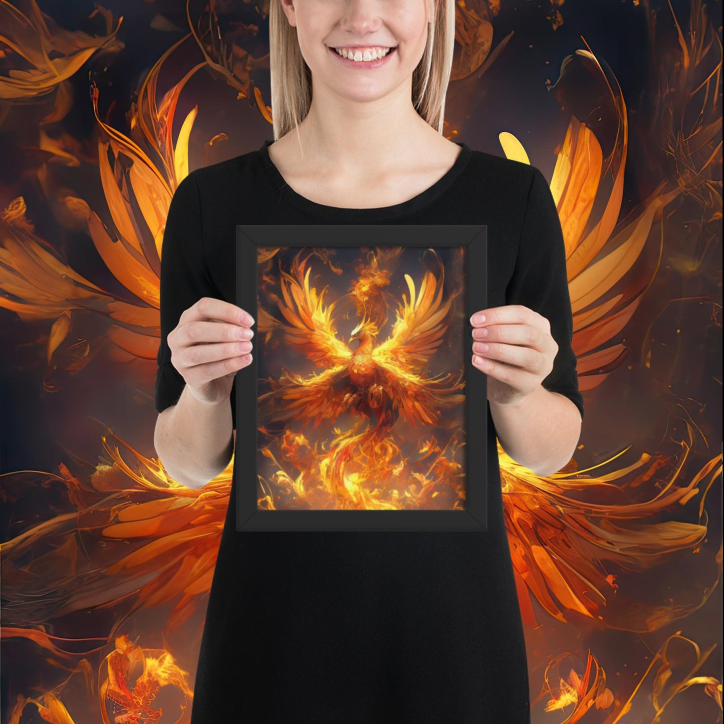 Born From Fire - Phoenix Framed poster