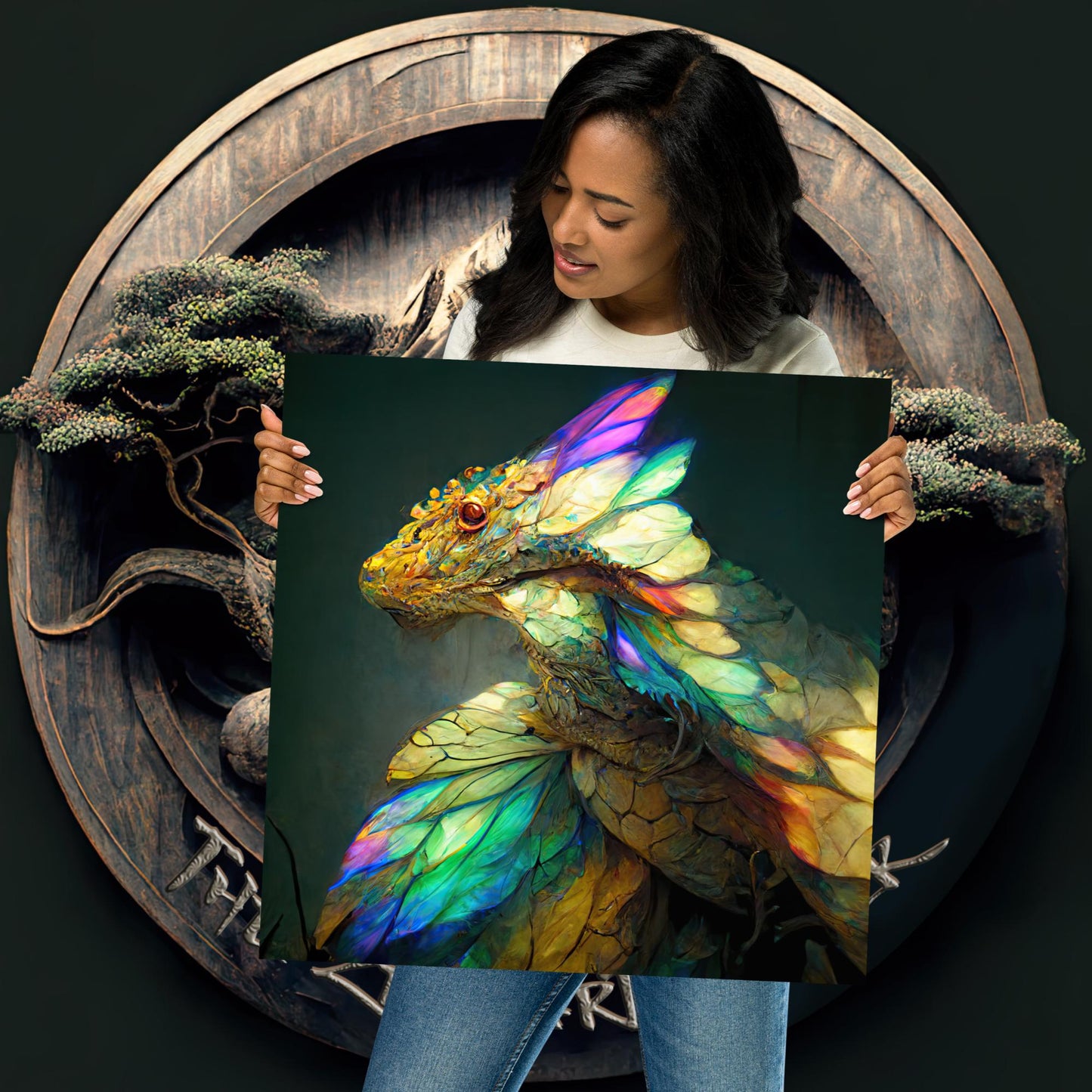 Rainbow Dragon Poster