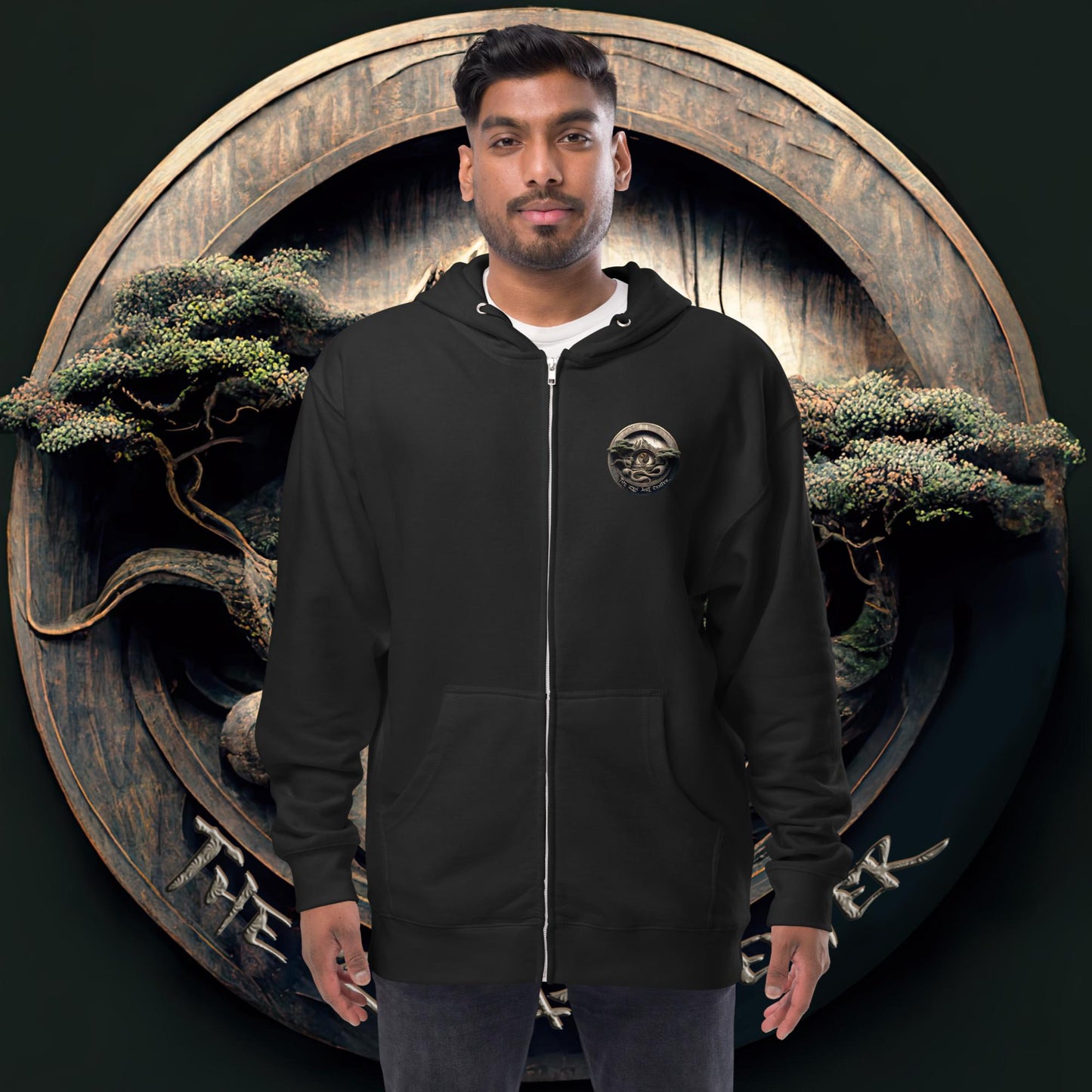 Lion Nouveau Unisex fleece zip up hoodie