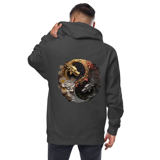 Dancing Dragons Unisex fleece zip up hoodie