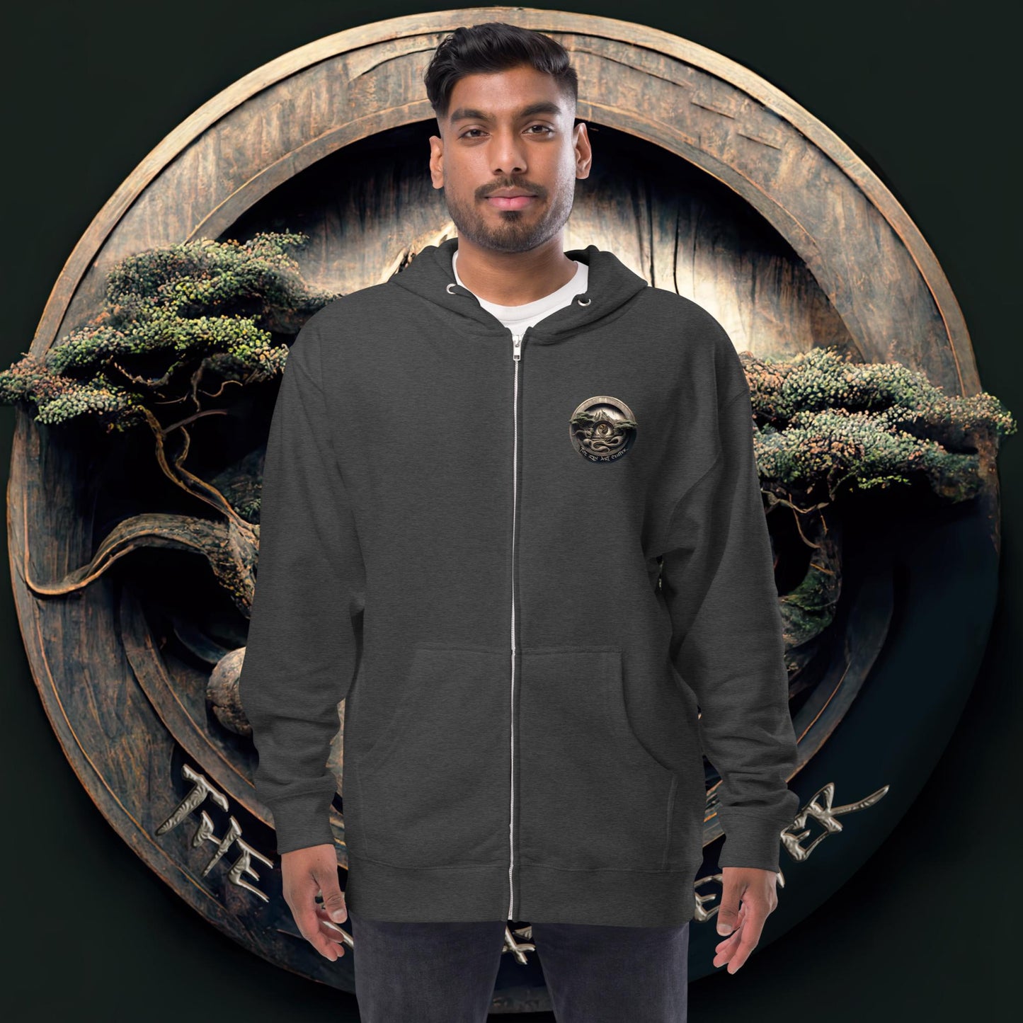 Lion Nouveau Unisex fleece zip up hoodie